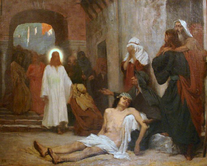 Rodolfo Amoedo Jesus Christ in Capernaum France oil painting art